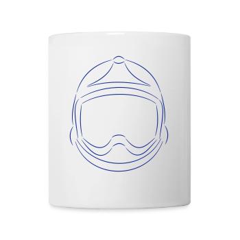 casque pompier f1 xf - Tasse - Weiß - Vorne
