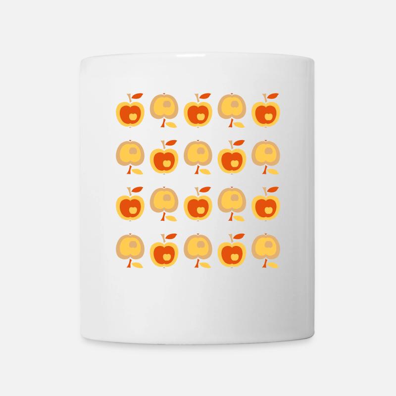 Rétro Pomme - Mug blanc - blanc