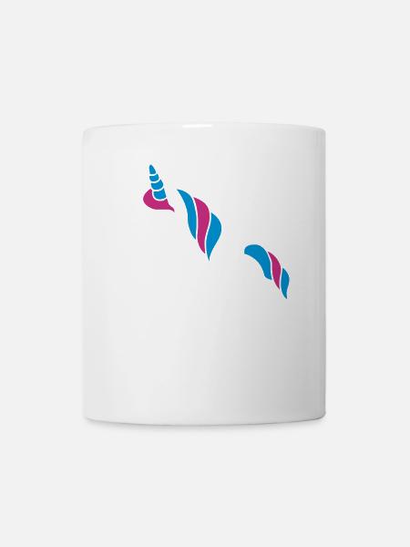 Glückliches Baby Einhorn - Happy Baby Unicorn - Tasse - Weiß