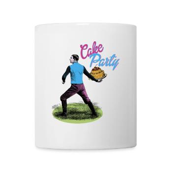 Cake Party - Mug blanc - blanc - Devant