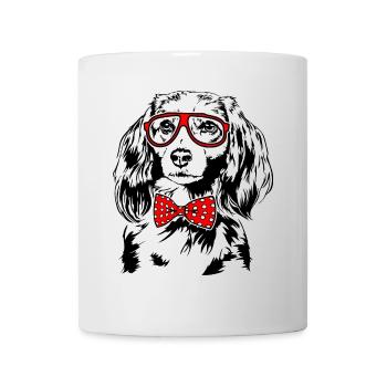 Nederlandse KOOIKERHONDJE Lunettes Chiens Chien - Mug blanc - blanc - Devant