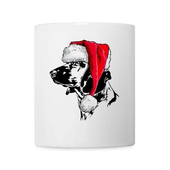 Santa BAVARIAN MOUNTAIN SWEAT DOG Noël - Mug blanc - blanc - Devant