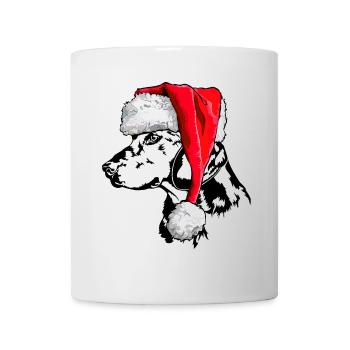 Santa ALPENLÄNDISCHE DACHSBRACKE Chiens de Noël - Mug blanc - blanc - Devant