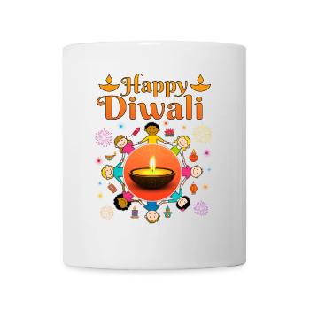 Happy Diwali for Kids Deepavali Wishes - Mug - white - Front