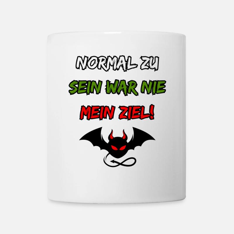 Normal zu sein war nie mein Ziel-Funny Teufelchen - Tasse - Weiß