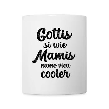 Gottis si wie Mamis nume vieu cooler Gotti Schweiz - Tasse - Weiß - Vorne