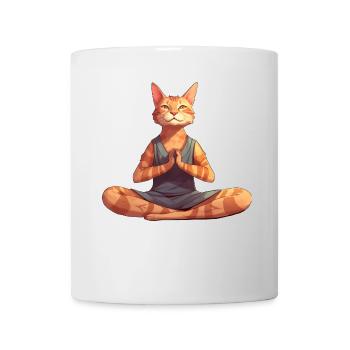 Cat Yoga - Mug - white - Front