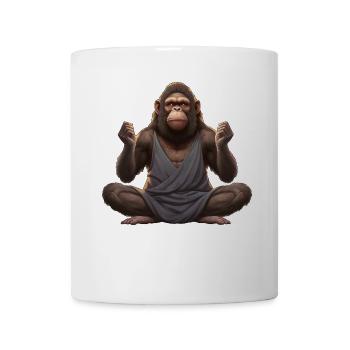 Monkey Yoga - Mug - white - Front