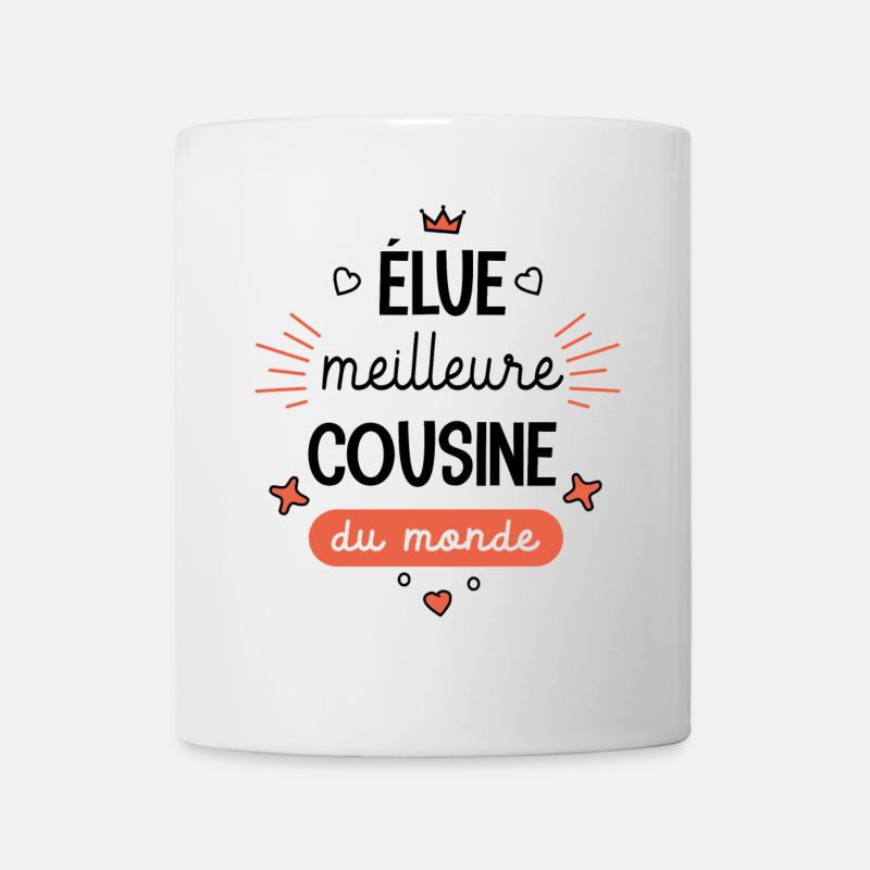 Meilleure cousine du monde Mug cousine - Mug blanc - blanc