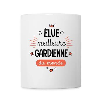 Meilleure Gardienne du monde Mug gardienne - Mug blanc - blanc - Devant