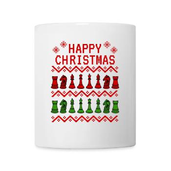 Chess Ugly Christmas Xmas Funny - Mug - white - Front