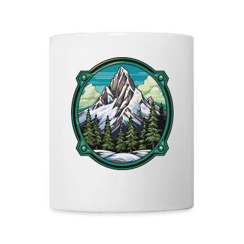 Berge Winter Eisberge Natur - Tasse - Weiß - Vorne