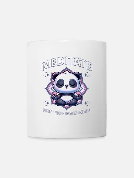 Meditate Panda Find Your Inner Peace - Mug - white