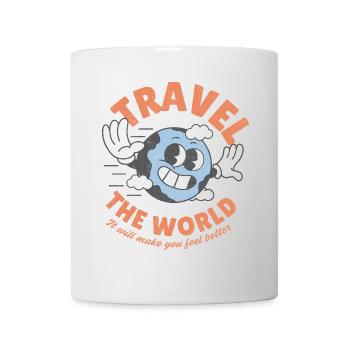 Voyagez dans le monde entier - Mug blanc - blanc - Devant