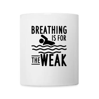 Schwimmer Ohne Atemzug Schwimmlehrer Spruch - Tasse - Weiß - Vorne
