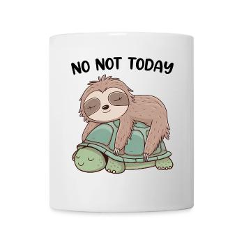 Not Today Funny Sloth Cute Animal Lover - Mug - white - Front