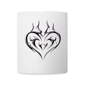 Tribal Heart Tattoo for Emo and Goth - Mug - white - Front