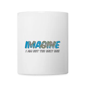 Imagine Love, Peace, Toleranz, Respekt, Inklusion - Tasse - Weiß - Vorne