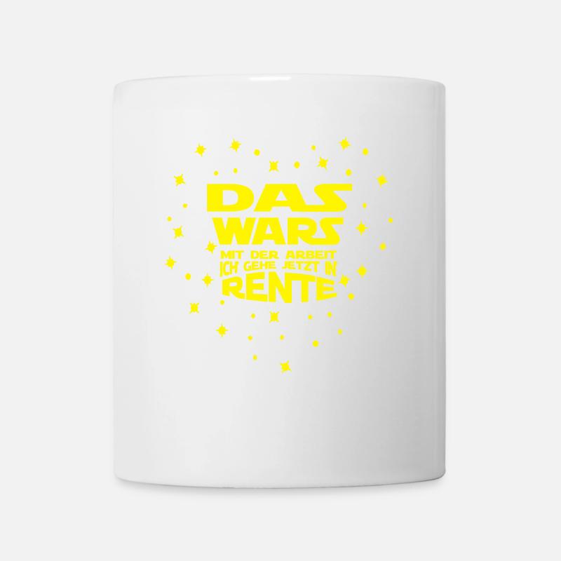 Arbeit das wars... Rente - Tasse - Weiß