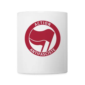 Action Antifasciste - Tasse - Weiß - Vorne