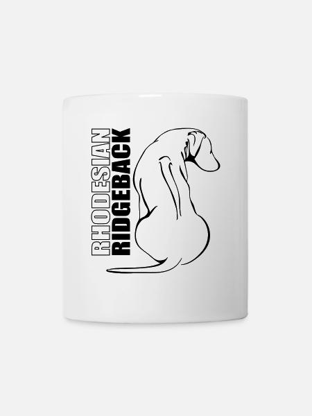 RHODESIAN RIDGEBACK PROFIL Wilsigns - Mug blanc - blanc