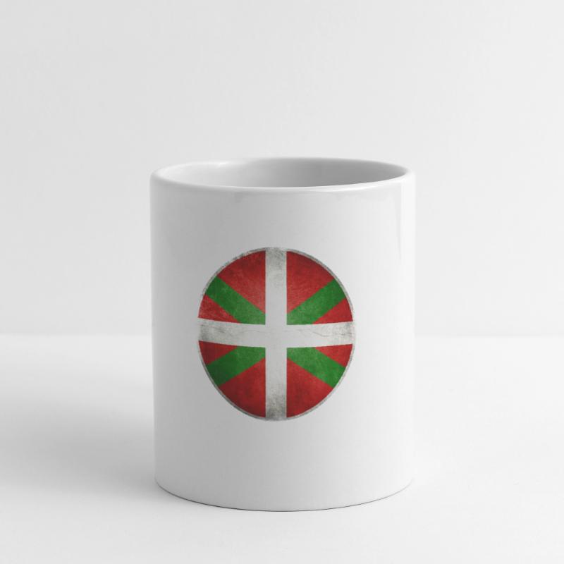 Basque drapeau 2 Mug blanc