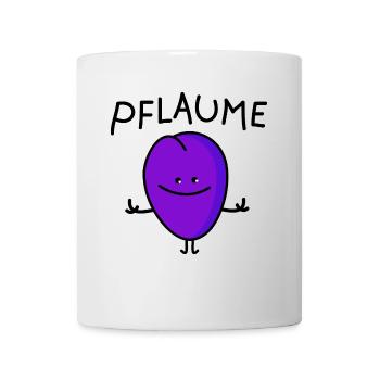 lustige Pflaume - Tasse - Weiß - Vorne