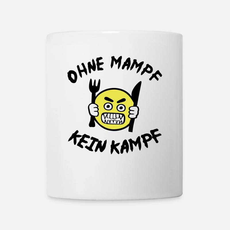 Ohne Mampf kein Kampf - Tasse - Weiß