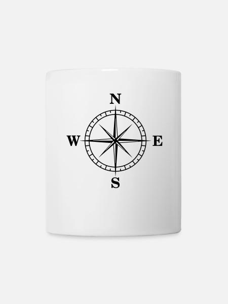Compass, Orientation - Mug blanc - blanc