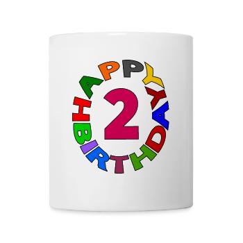 Happy Birthday 2 - Tasse - Weiß - Vorne