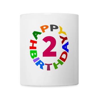 Happy Birthday 2 - Tasse - Weiß - Vorne