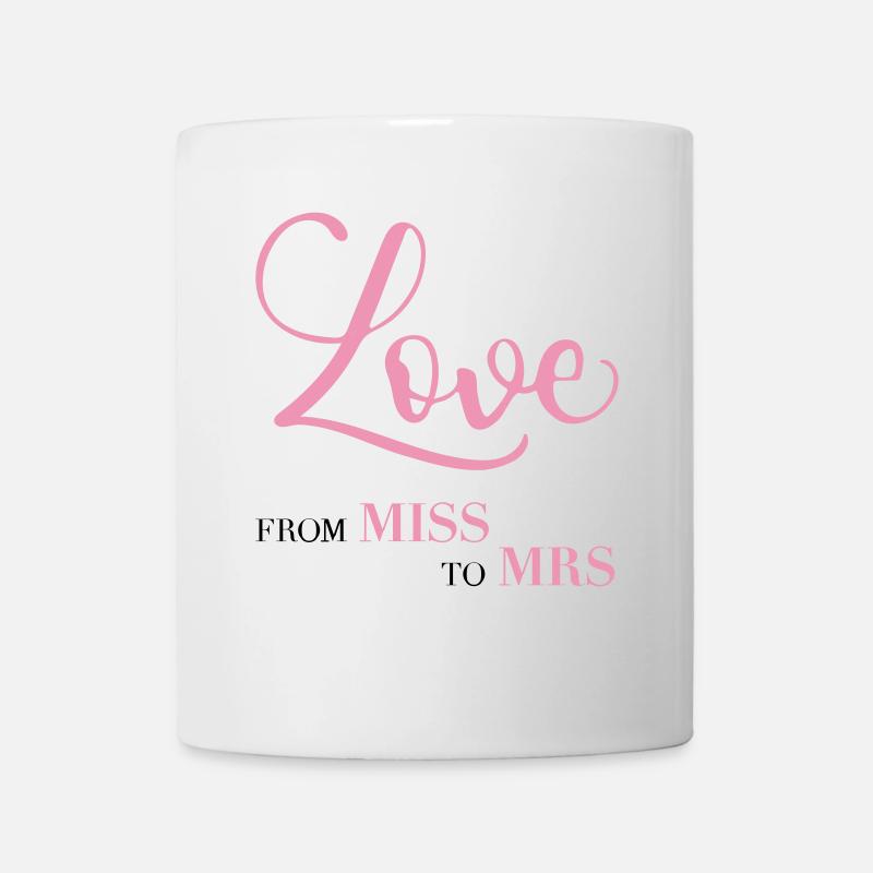JGA From Miss to Mrs Bachelorette Party Bride - Mug - white