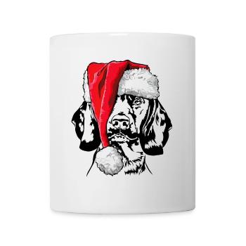 Santa Bavarian Mountain Hound Christmas - Mug - white - Front