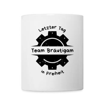 Dernier jour de l’équipe Groom en liberté - Mug blanc - blanc - Devant