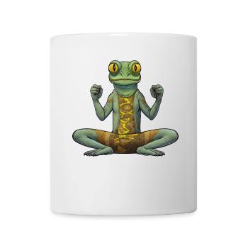 Chameleon Yoga / Yogi Chameleon - Mug - white - Front