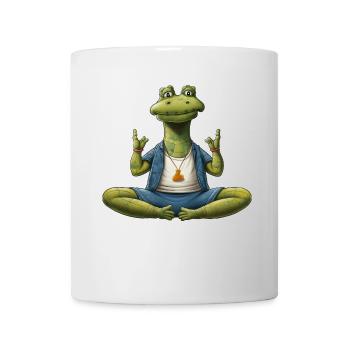 Crocodiles Yoga / Yogi Crocodile - Mug - white - Front