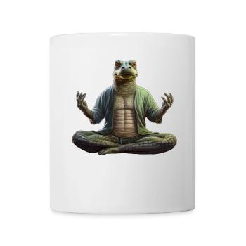 Yoga Crocodile - Mug - white - Front