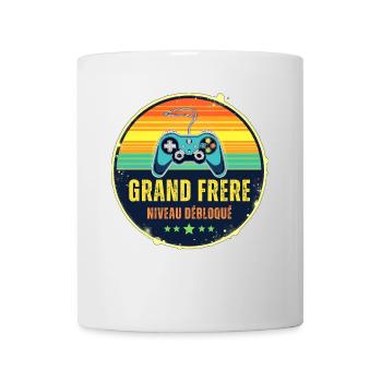 Futur Grand Frère Annonce Naissance Geek Gamer - Mug blanc - blanc - Devant