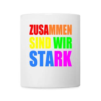 zusammen sind wir stark - Tasse - Weiß - Vorne