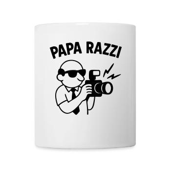 PAPA RAZZI – Toujours prêt à capturer l’instant… - Mug blanc - blanc - Devant
