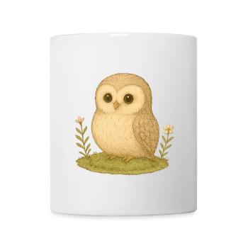 Nordischer Wald - Eule - Tasse - Weiß - Vorne