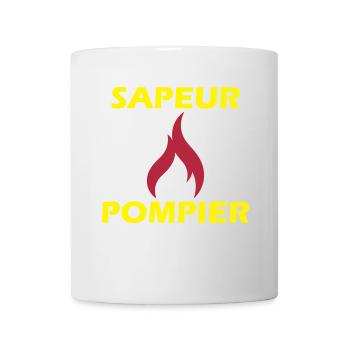 sapeur-pompier - Mug blanc - blanc - Devant
