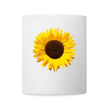 Sonnenblume - Tasse - Weiß - Vorne