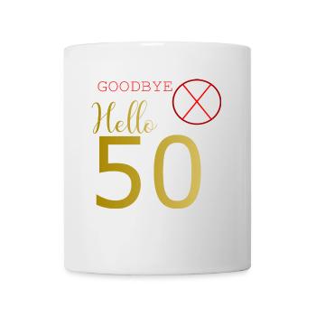 50. Geburtstag - Tasse - Weiß - Vorne