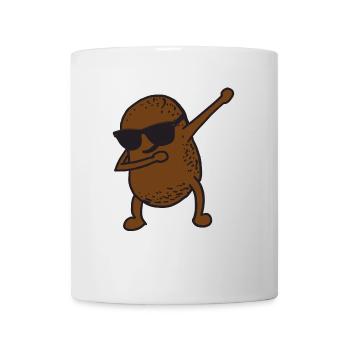 Funny potato with sunglasses posing dabbing - Mug - white - Front