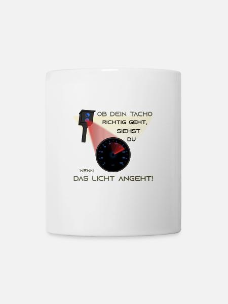 Auto Tuning Spruch lustig Blitzer - Tasse - Weiß
