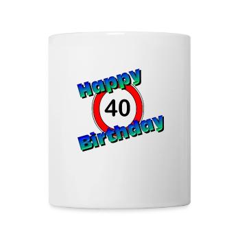 40.Birthday , 40 Years , 40 Happy Birthday (25) - Mug - white - Front