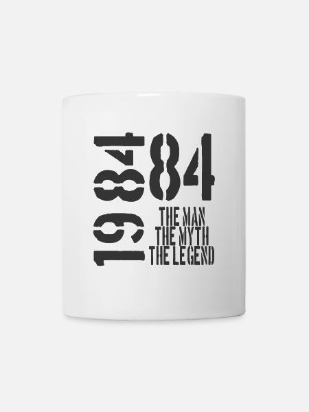 Année de naissance 1984 papa - Mug blanc - blanc