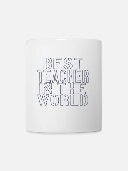 Best teacher in the world - Mug - white