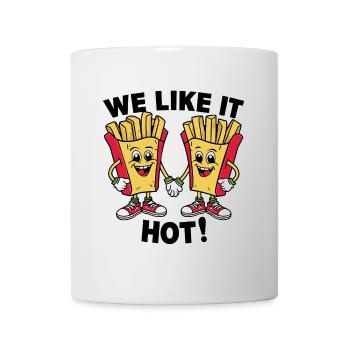 Lustige Pommes Frites mit lustigem Spruch - Tasse - Weiß - Vorne